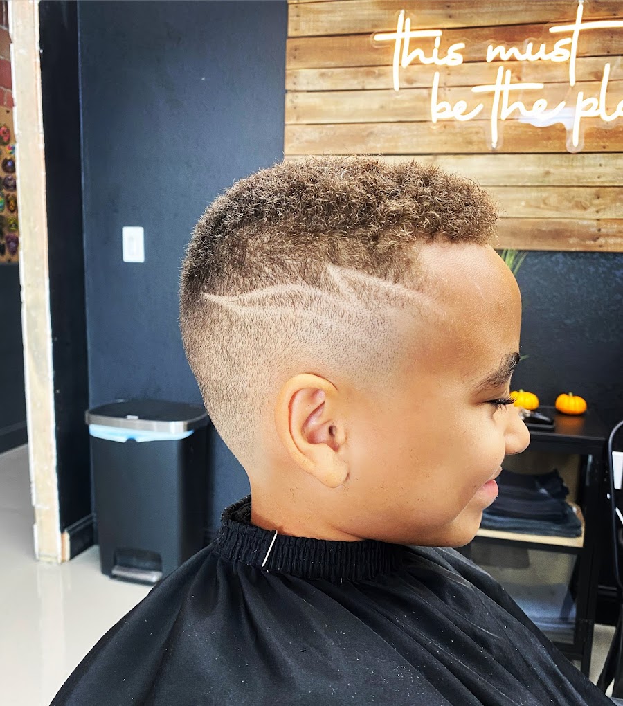 Kids haircut with design